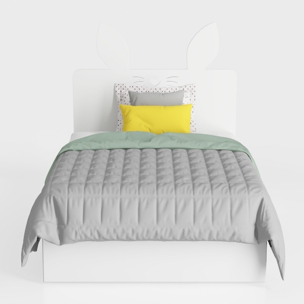 Upholstered Twin Daybed Frame for Kids, Beige Twin