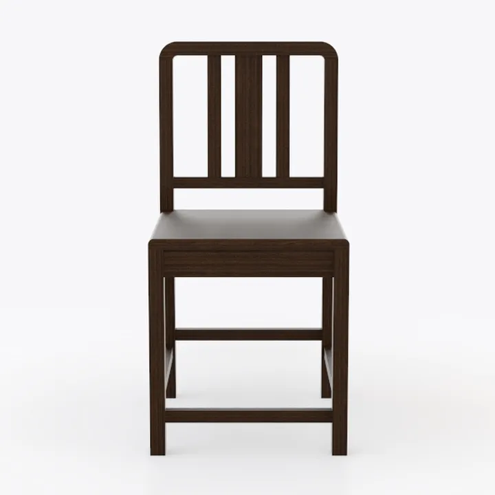 BOWERY HILL High Slatted Dining Side Chair in Tan