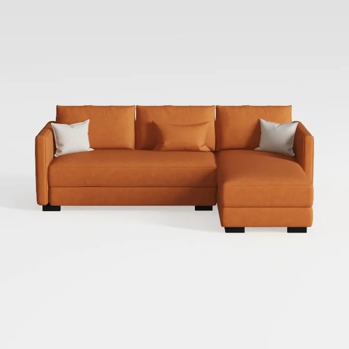 82.7" L Shaped Sectional Sofa with Cup Holders