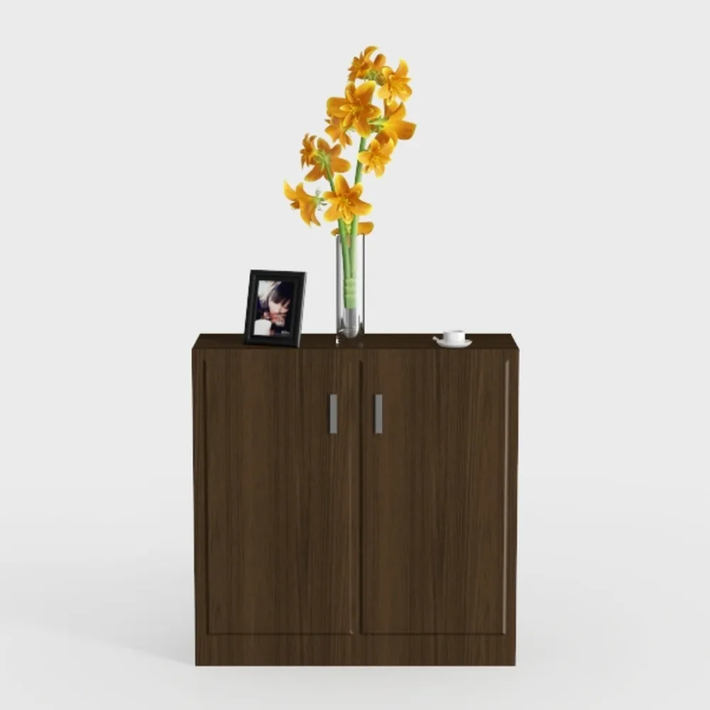 Solid Wood Smart Nightstand Side Table, 2 Drawer