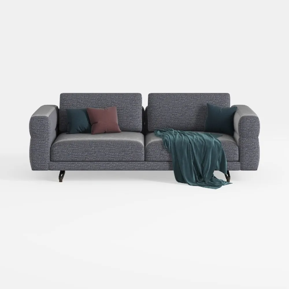 Sectional Sofa Set 4 Seaters Upholstered Couch