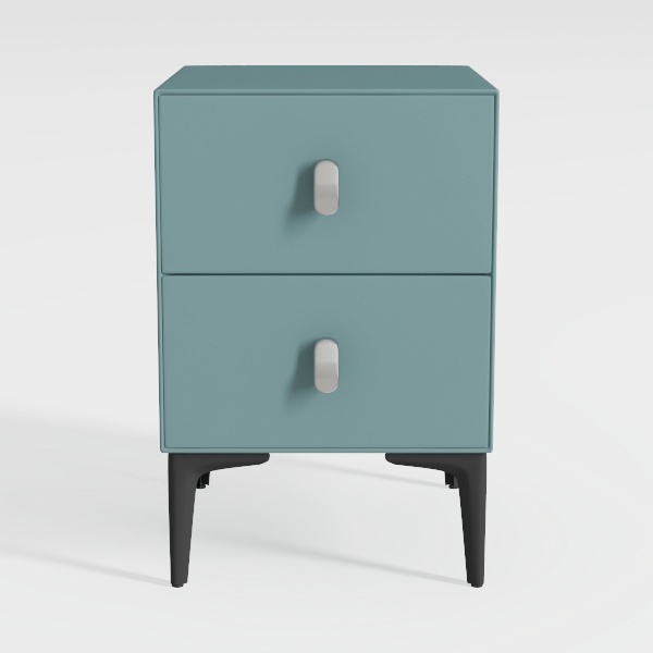 Ultra-Narrow Leather Bedside Table Home Bedroom