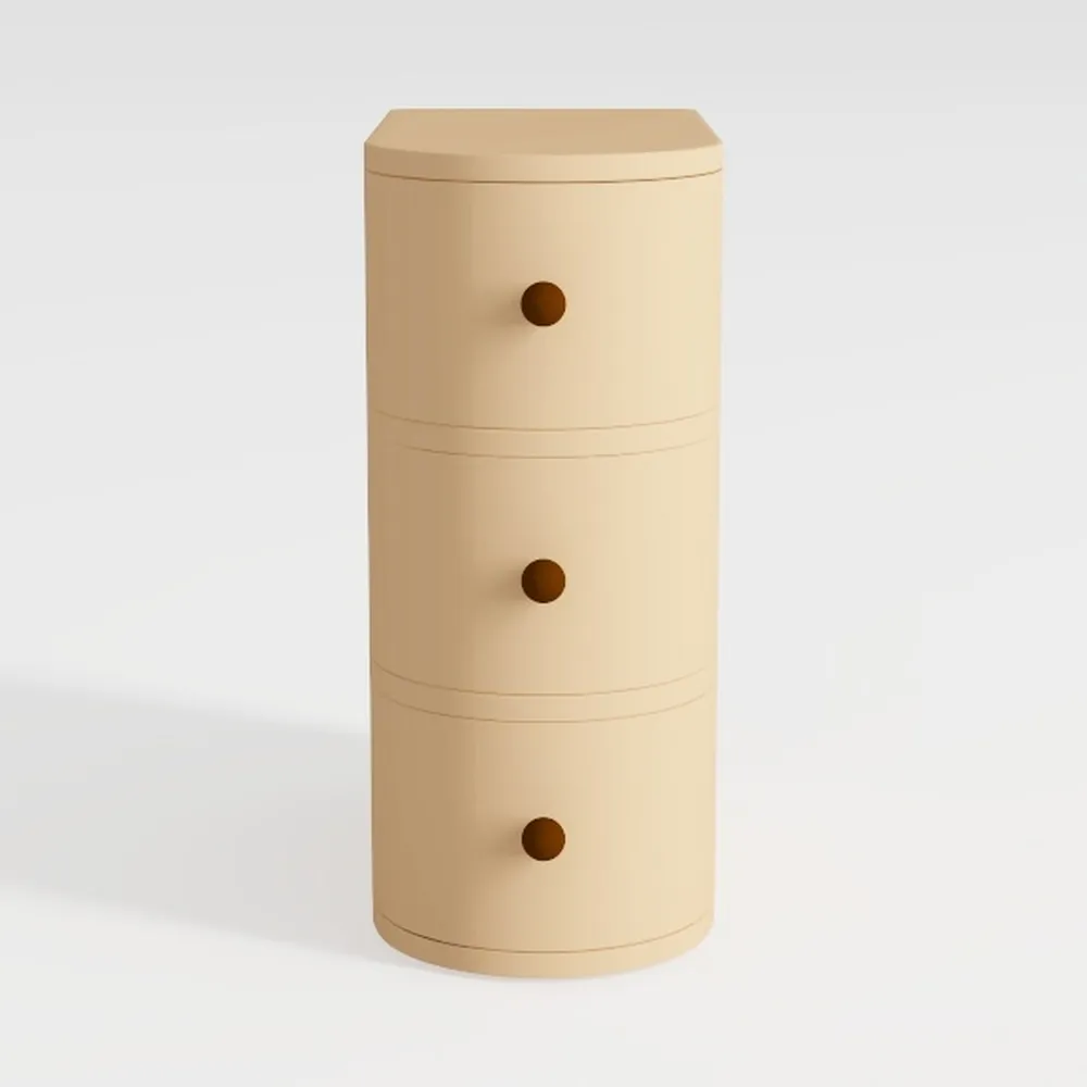 Creative Round Simple Bedside Table, Simple Modern