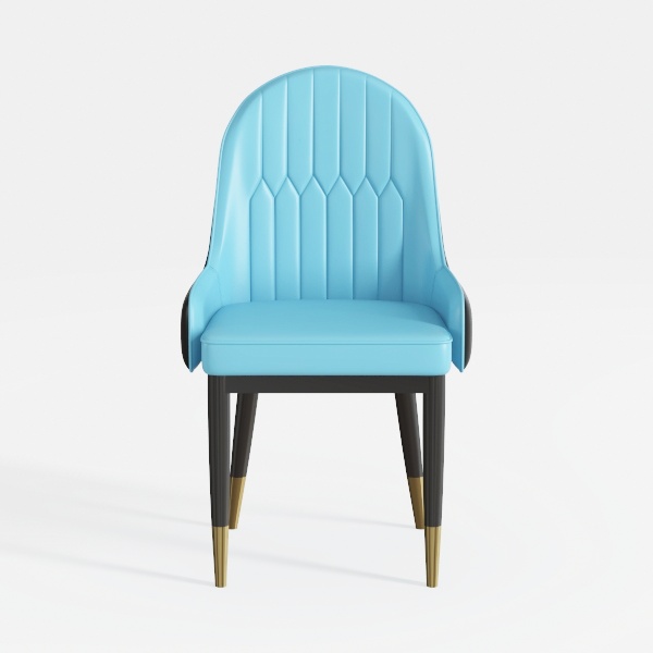 Dining Chair 2 Piece Set PU Leather Armchair with