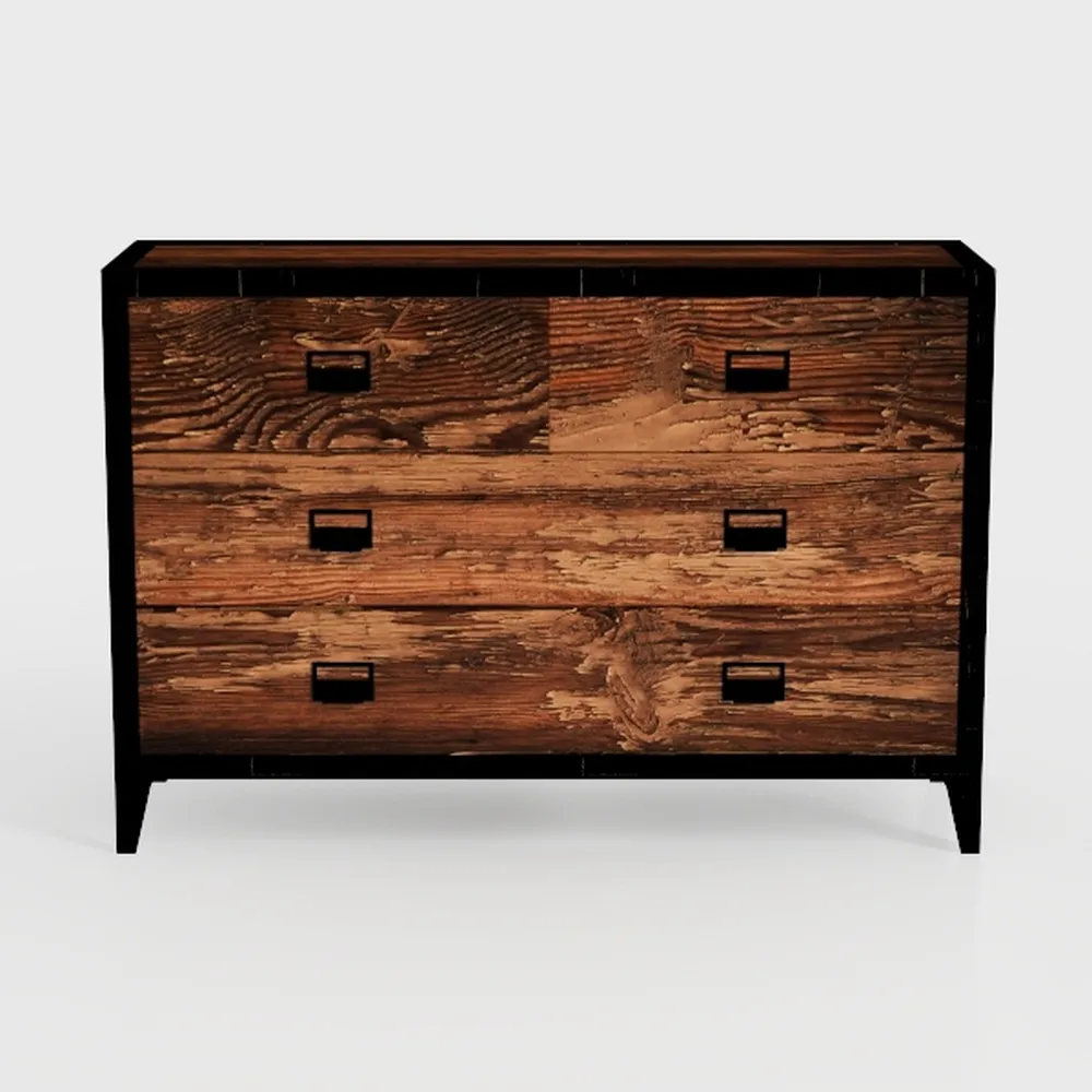 Furologee TV Stand Dresser with 4 Drawers