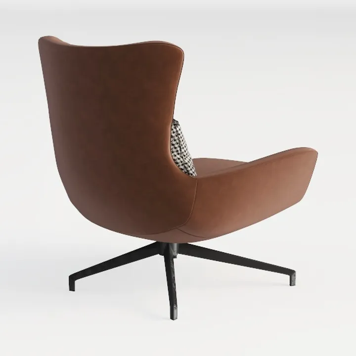 PU Leather Dining Chairs Set of 2 Mid Century