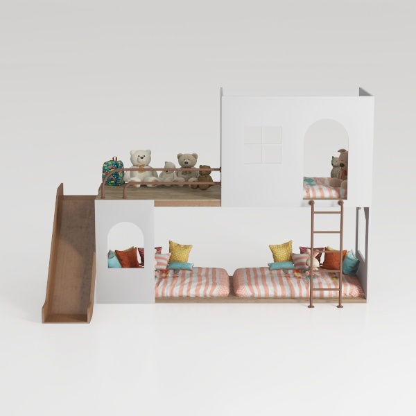 Harper & Bright Designs Loft Bed with Storage Stai