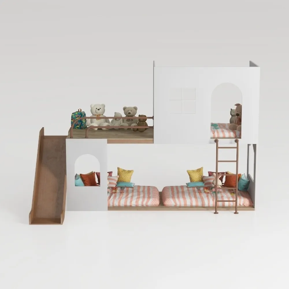 Harper & Bright Designs Loft Bed with Storage Stai