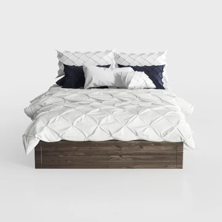ZINUS Julia Wood Platform Bed Frame, Solid Wood Fo