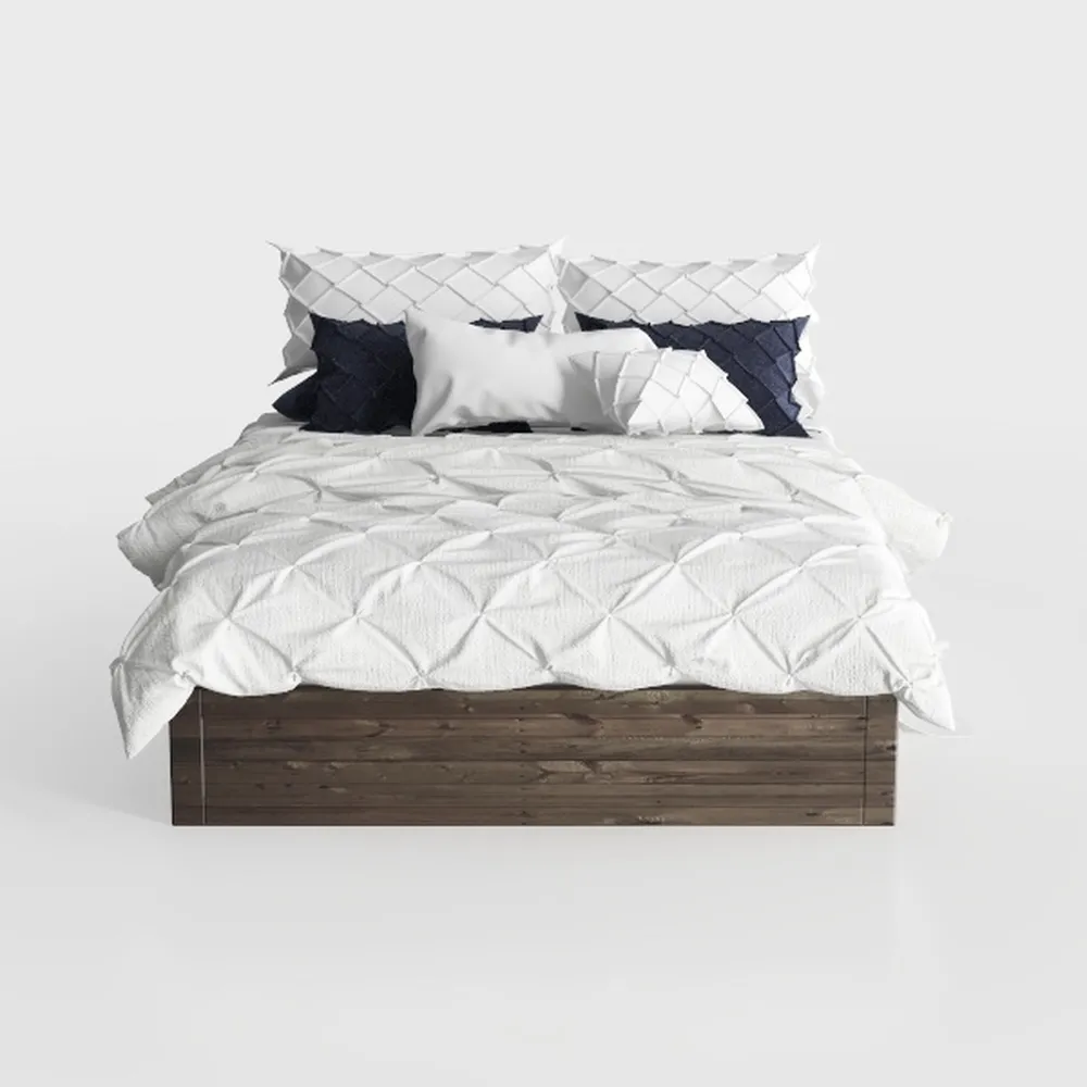 ZINUS Julia Wood Platform Bed Frame, Solid Wood Fo