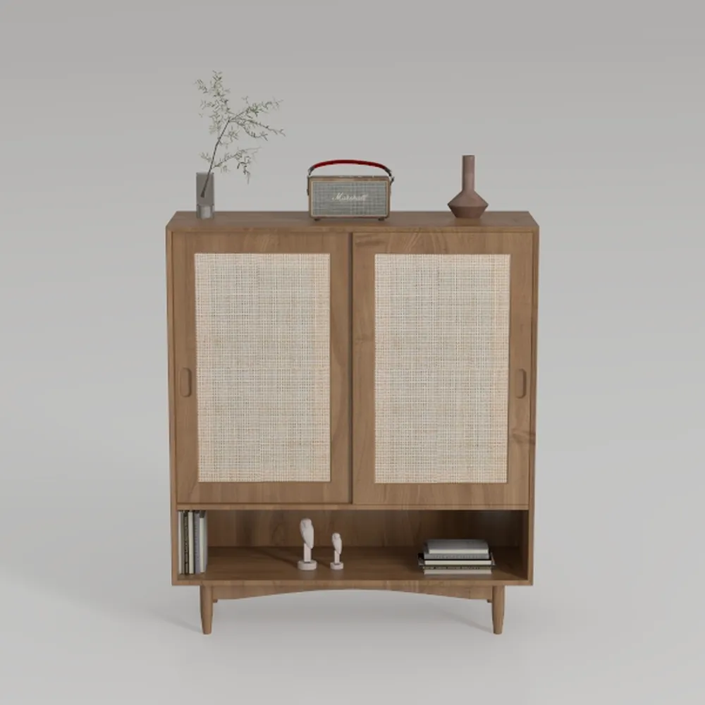 Luban Nese Boho Shoe Storage Cabinet for Entryway 