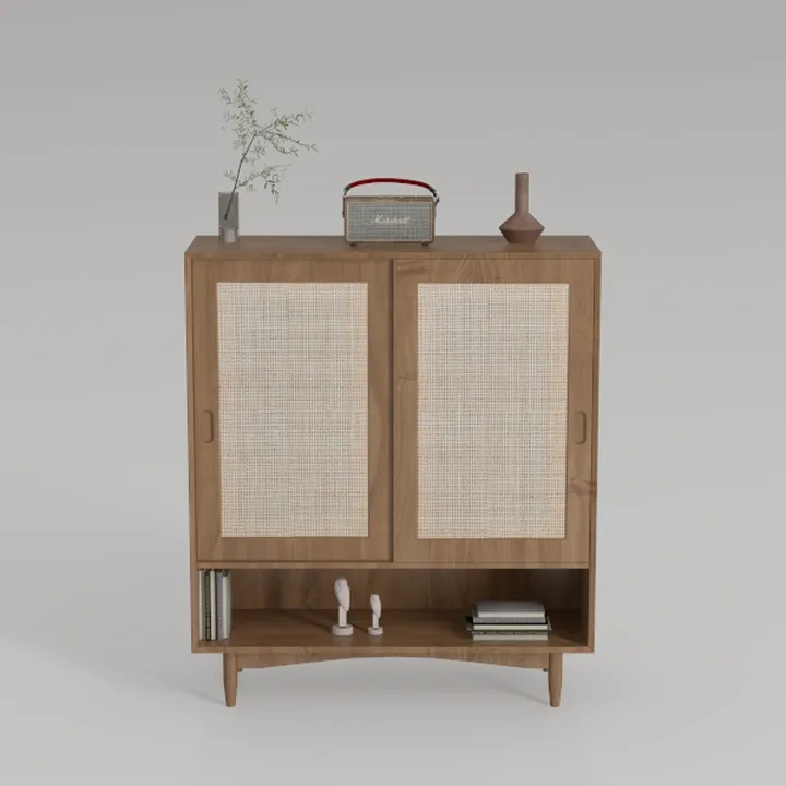 Luban Nese Boho Shoe Storage Cabinet for Entryway 