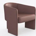 VESCASA Faux Leather Upholstered Dining Chair with Right 45 Degree View