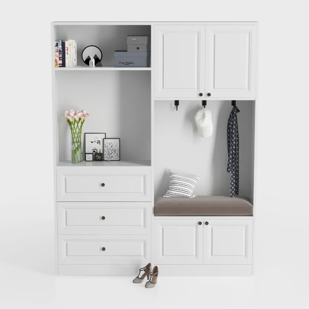 Modern Entryway Bench with Storage – 40.2" Hall