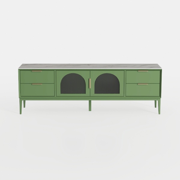 4 EVER WINNER Walnut Buffet Cabinet with Storage,