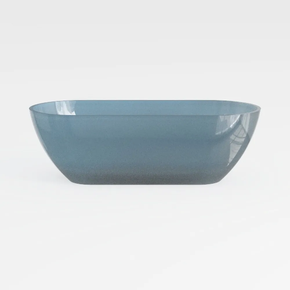 CASAINC 63" Freestanding Bathtub Transparent Resin