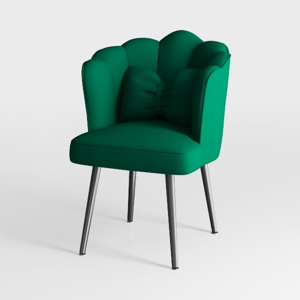 Nrizc Velvet Dining Chairs Set of 4, Tufted