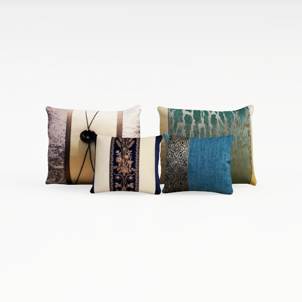 PAVILIA Navy Blue Throw Pillow Covers 20x20 Set of