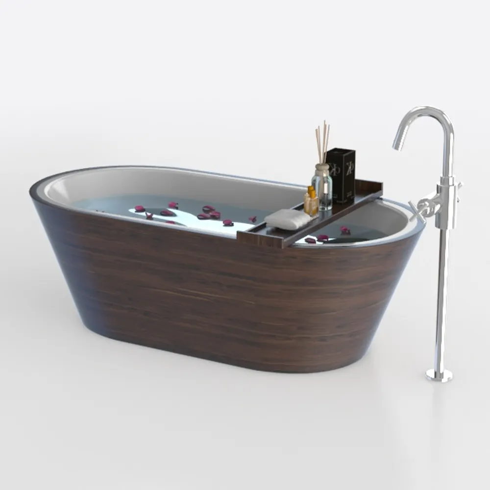 Creative Co-Op Large Orange & Whitewashed