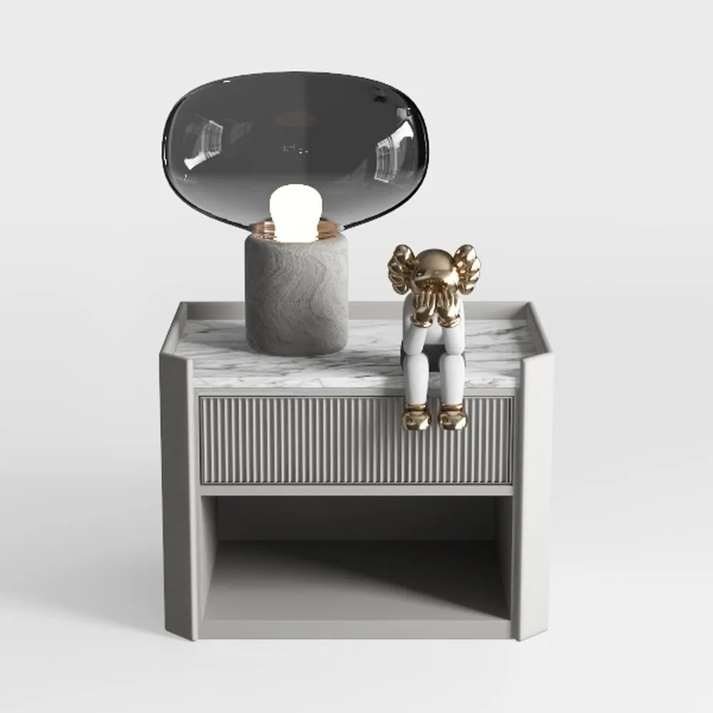 Night Stand Set of 2 Nightstands with Drawer