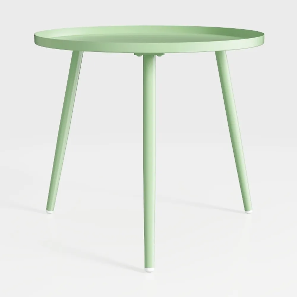 Side Table, Iron Round Coffee Table, Small Living