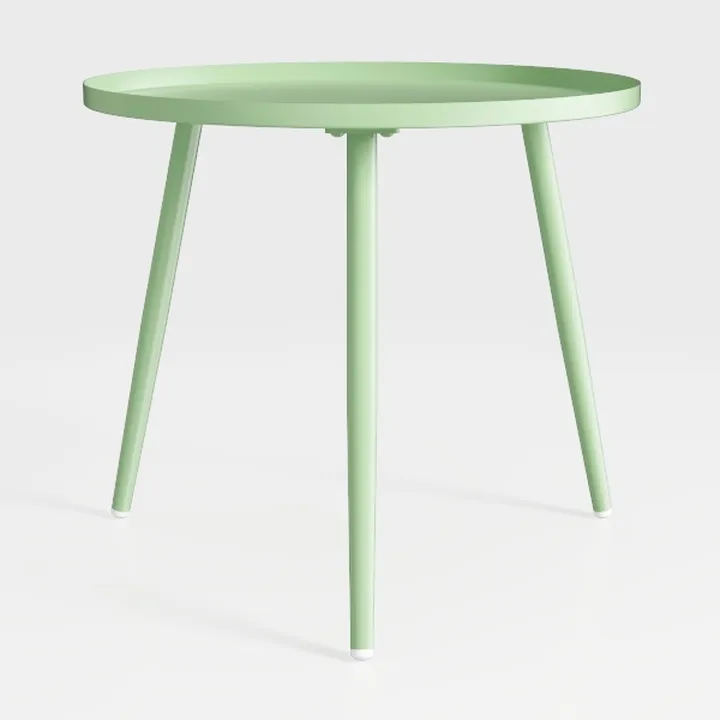 Side Table, Iron Round Coffee Table, Small Living