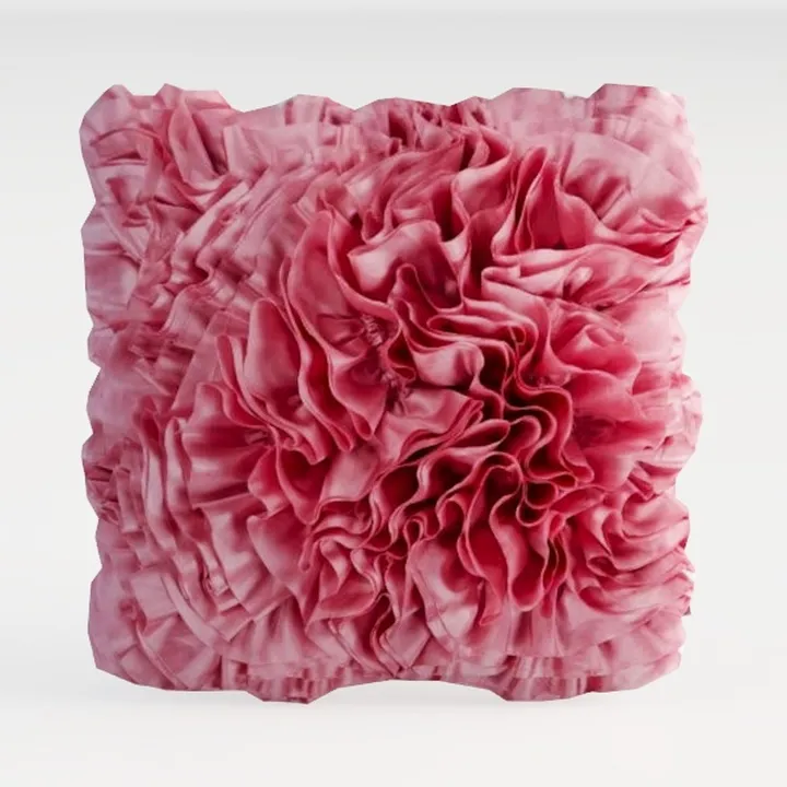 Spring Outdoor Pillow Covers, Coral Poppy Floral