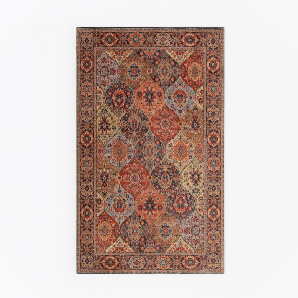 carpet/rug_RED_Animals & plants_95