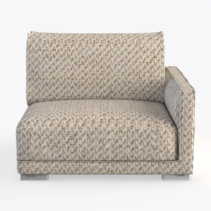 POVISON 31" Modular Sectional Armless Sofa for Liv