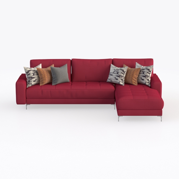 U Shaped Sectional Sofa Couch, 114&quot; Convertible L