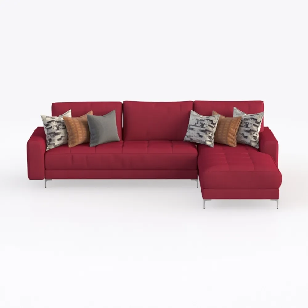 U Shaped Sectional Sofa Couch, 114" Convertible L