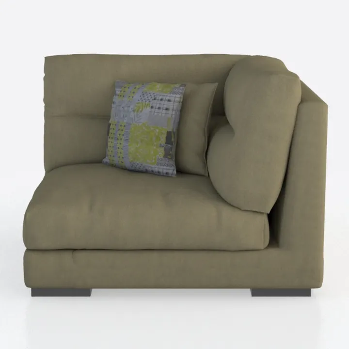mopio Armless Sofa with Fully Removable Washable C