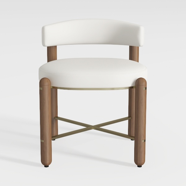 Modern Barrel Accent Chairs Set of 2, Velvet