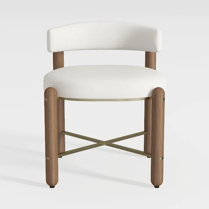 Modern Barrel Accent Chairs Set of 2, Velvet