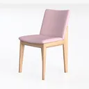 Solid Wood Dining Chair 2 PCS,Home Restaurant Left 45 Degree View