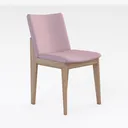 Solid Wood Dining Chair 2 PCS,Home Restaurant Right 45 Degree View