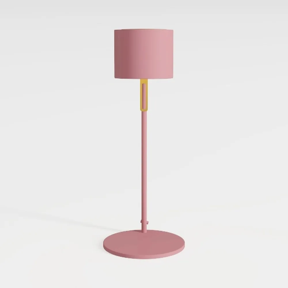 Pink Lamp for Bedroom Nightstand - 3 Way Dimmable 