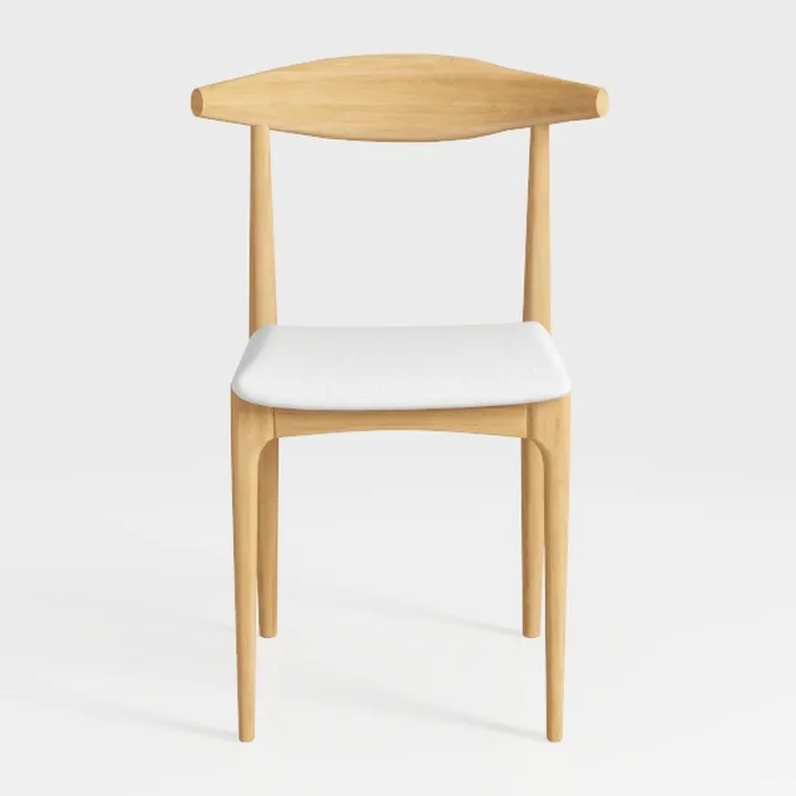 2xhome Solid Wooden Dining Chair | Upholstered