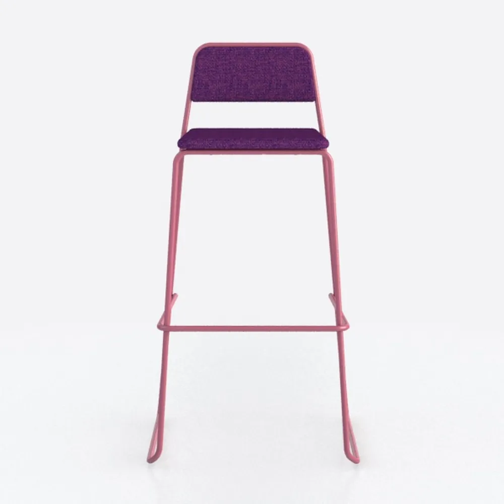 12 in. W x 12 in. D x 30 in. H Purple Metal Outdoo