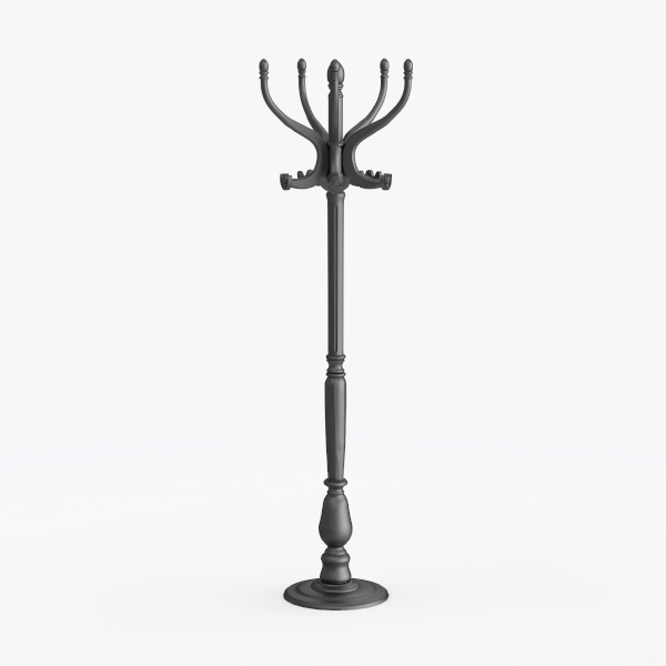 16-inch Iron Candlestick Holders, Black 5-Arm