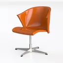 Ergonomic Leather Office Chair Adjustable Soft Sea Left 45 Degree View