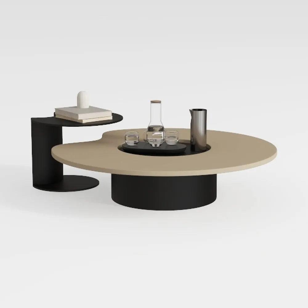 Modern Glass Coffee Table, 32.68" D x 22.44" W