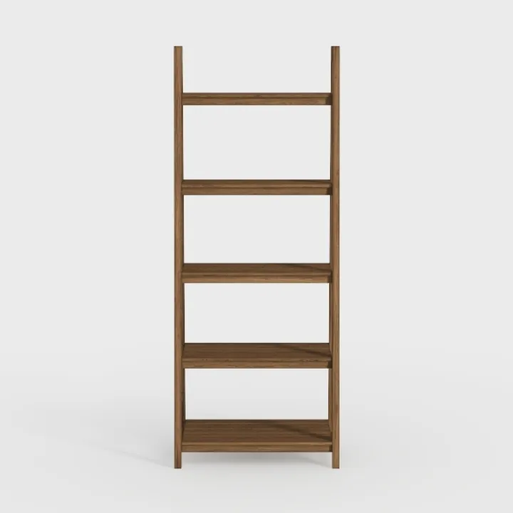 Melissa Mid-Century Bookcase, Walnut by Linon