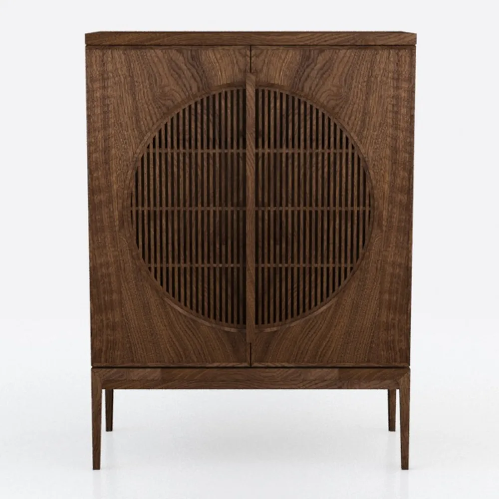 Sideboard Buffet Cabinet with Storage,Carved 2