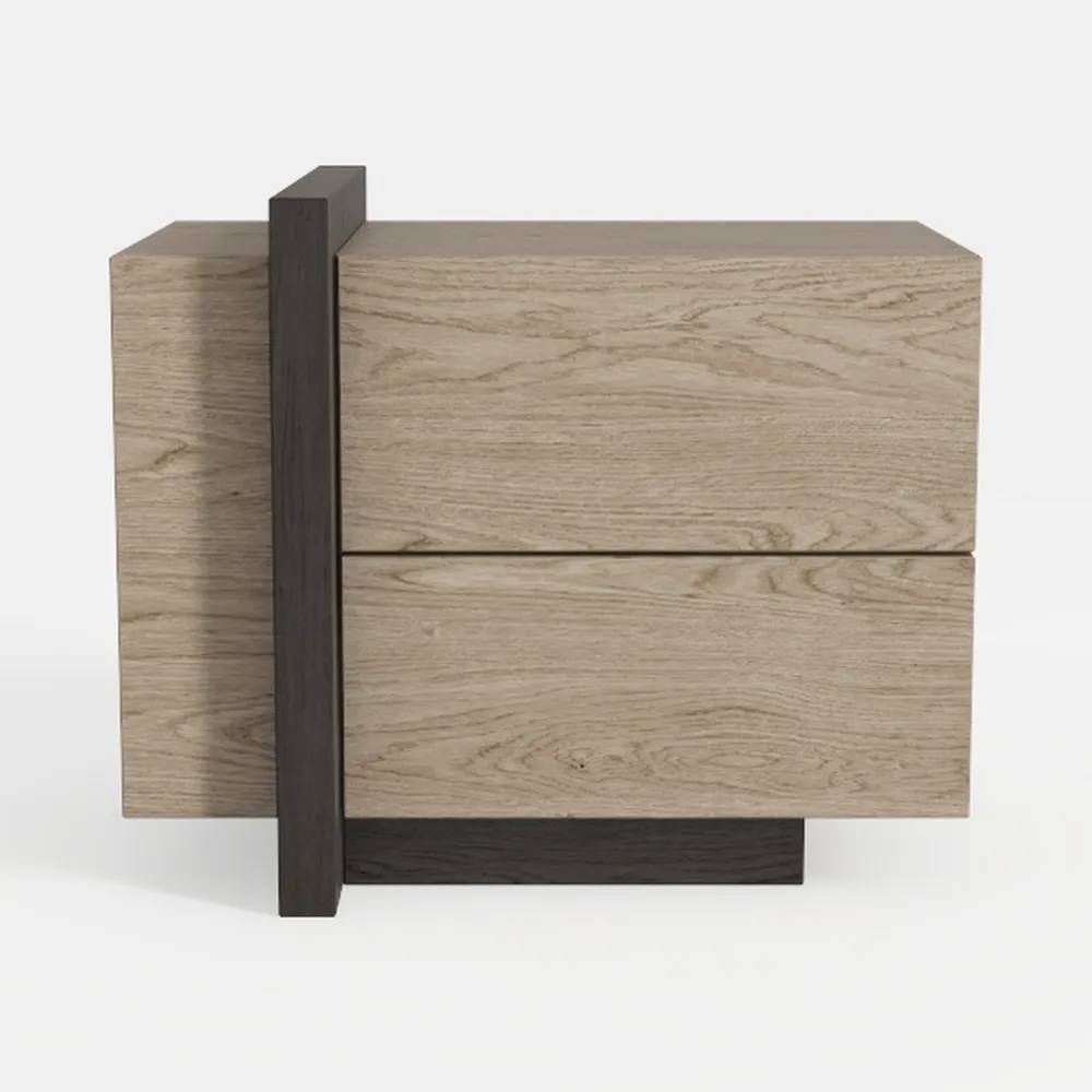 Washington Nightstand, Two Large Drawers, 18" High