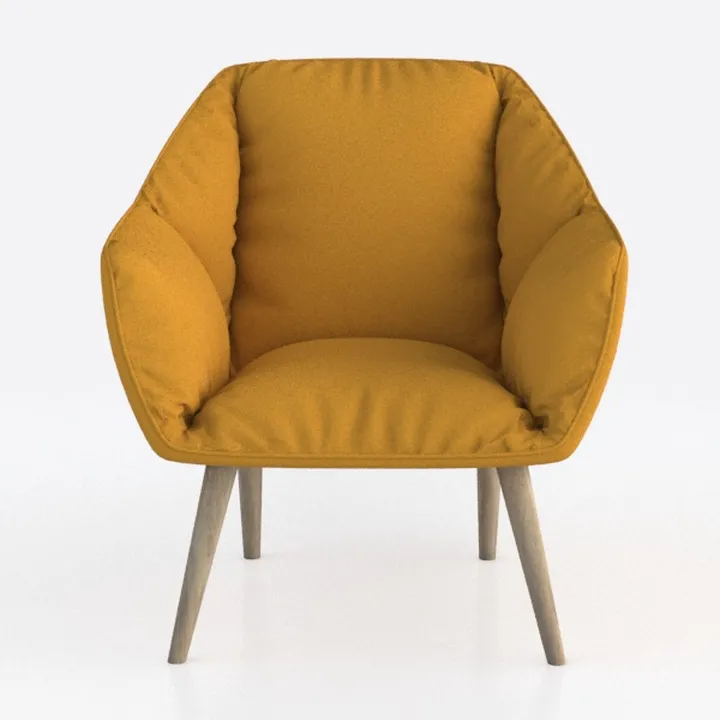 Pumpkin Accent Chair, Modern Vanity Chair with