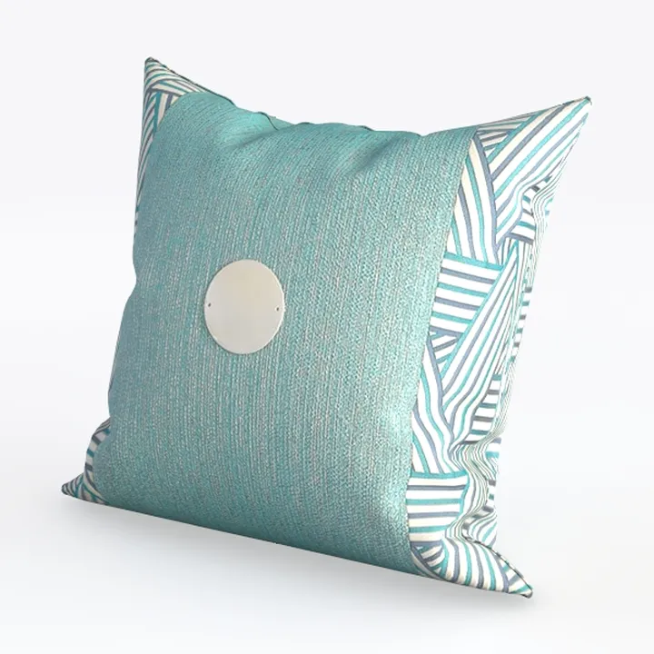 Lumbar Pillow Covers 12 x 20 in, Teal Vintage