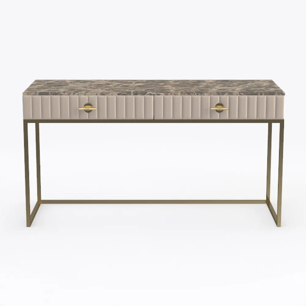 SEI Furniture Kamblemore Faux Marble Writing Desk