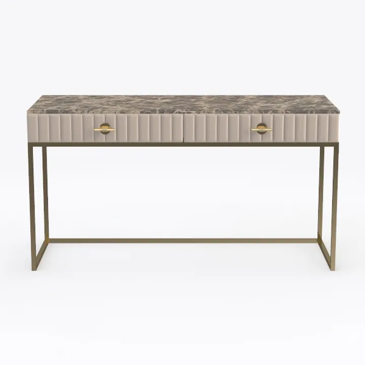 SEI Furniture Kamblemore Faux Marble Writing Desk 