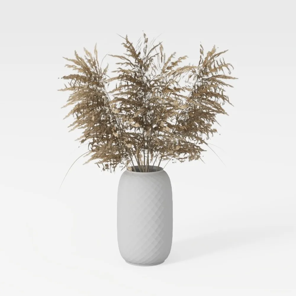 Ceramic Natural Rustic Vase, 14.4 Inch Large